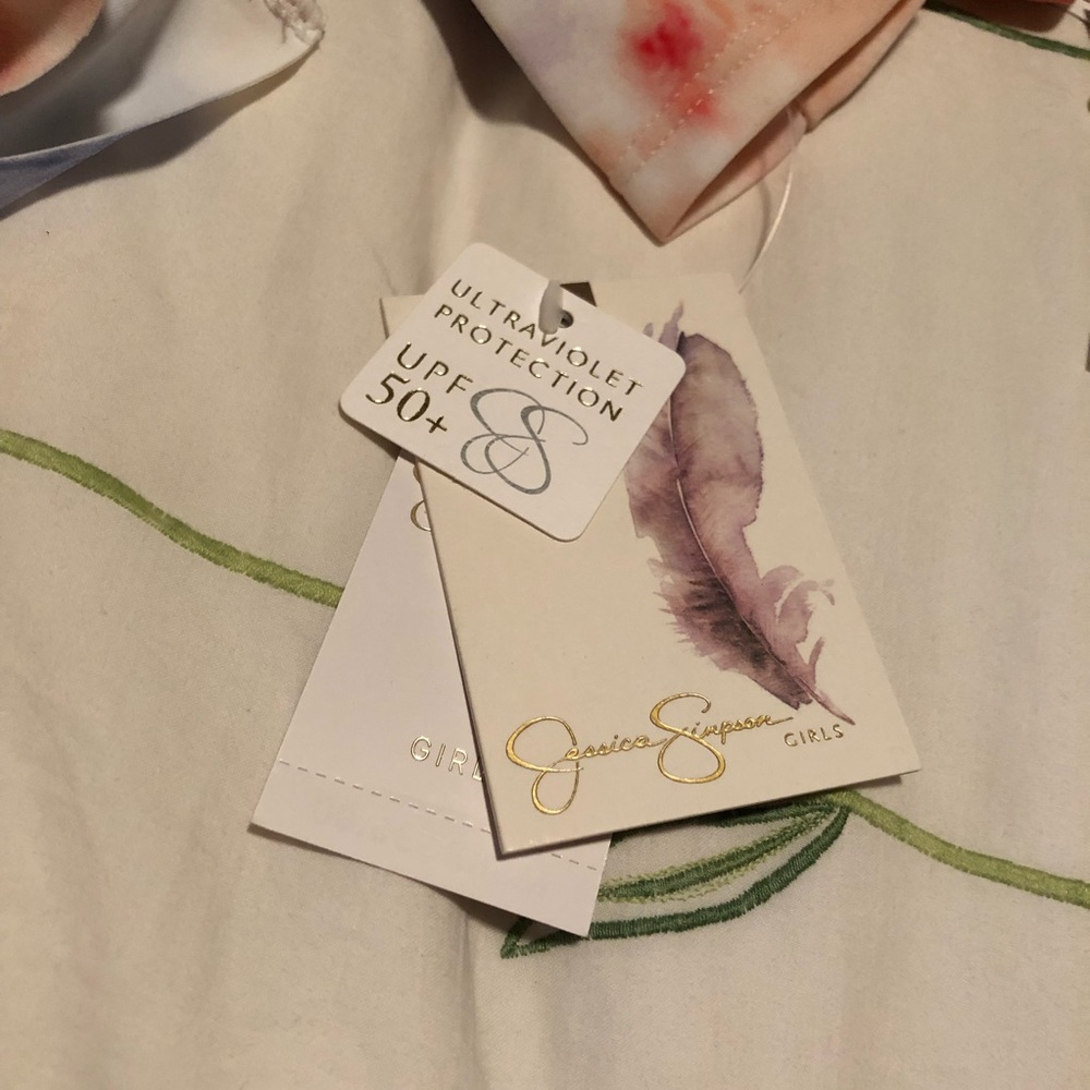 Jessica Simpson Rashguard & Headband Set - NEW - Picture 6 of 7